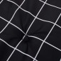 vidaXL Cuscini Sedia Giardino 4pz Motivo Quadri Nero 50x50x3cm Tessuto