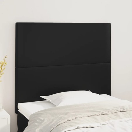 vidaXL Testiera 2 pz Nero 90x5x78/88 cm in Similpelle