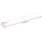 vidaXL Ripiano Marrone Scuro 220x30x(2-6) cm Massello Rovere Trattato vidaXL Ripiano Marrone Scuro 220x30x(2-6) cm Massello Rovere Trattato
