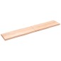 vidaXL Piano per Tavolo 220x40x(2-6) cm Rovere Non Trattato Bordi Vivi vidaXL Piano per Tavolo 220x40x(2-6) cm Rovere Non Trattato Bordi Vivi