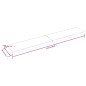 vidaXL Piano per Tavolo 220x40x(2-6) cm Rovere Non Trattato Bordi Vivi vidaXL Piano per Tavolo 220x40x(2-6) cm Rovere Non Trattato Bordi Vivi