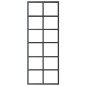 vidaXL Porta Scorrevole in Vetro ESG e Alluminio 76x205 cm Nera vidaXL Porta Scorrevole in Vetro ESG e Alluminio 76x205 cm Nera