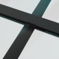 vidaXL Porta Scorrevole in Vetro ESG e Alluminio 76x205 cm Nera vidaXL Porta Scorrevole in Vetro ESG e Alluminio 76x205 cm Nera