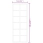 vidaXL Porta Scorrevole in Vetro ESG e Alluminio 76x205 cm Nera vidaXL Porta Scorrevole in Vetro ESG e Alluminio 76x205 cm Nera
