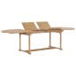 Tavolo da Giardino Allungabile 180-280x100x75cm in Teak Ovale Tavolo da Giardino Allungabile 180-280x100x75cm in Teak Ovale