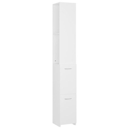 vidaXL Armadietto da Bagno Bianco 25x25x170 cm in Truciolato