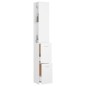 vidaXL Armadietto da Bagno Bianco 25x25x170 cm in Truciolato vidaXL Armadietto da Bagno Bianco 25x25x170 cm in Truciolato