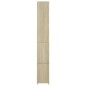 vidaXL Armadio da Bagno Rovere Sonoma 25x25x170 cm in Truciolato