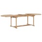 Tavolo da Giardino Allungabile 180-280x100x75cm in Teak Ovale Tavolo da Giardino Allungabile 180-280x100x75cm in Teak Ovale