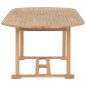 Tavolo da Giardino Allungabile 180-280x100x75cm in Teak Ovale Tavolo da Giardino Allungabile 180-280x100x75cm in Teak Ovale