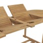 Tavolo da Giardino Allungabile 180-280x100x75cm in Teak Ovale Tavolo da Giardino Allungabile 180-280x100x75cm in Teak Ovale