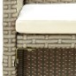 vidaXL Set Divani da Giardino 4 pz con Cuscini in Polyrattan Beige vidaXL Set Divani da Giardino 4 pz con Cuscini in Polyrattan Beige