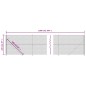 vidaXL Recinzione a Rete con Flangia Argento 2,2x10 m vidaXL Recinzione a Rete con Flangia Argento 2,2x10 m