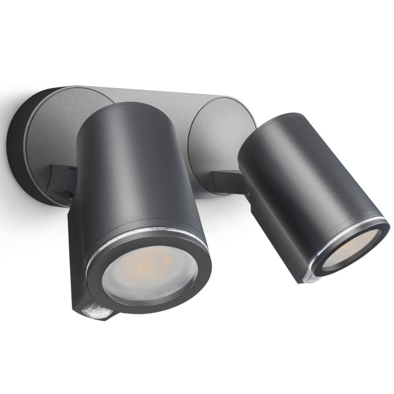 Steinel Faretto per Esterni con Sensore Spot Duo Sensor Nero Steinel Faretto per Esterni con Sensore Spot Duo Sensor Nero