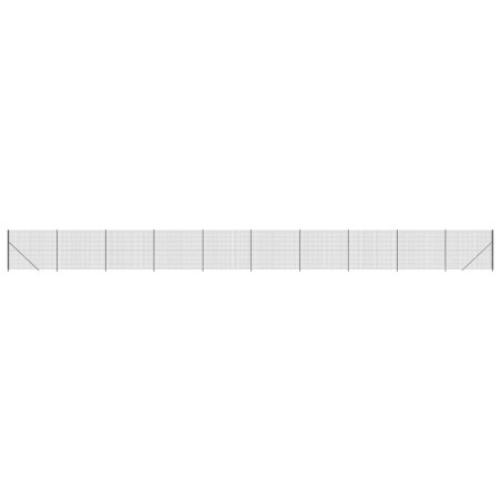 vidaXL Recinzione Metallica con Flangia Antracite 2,2x25 m