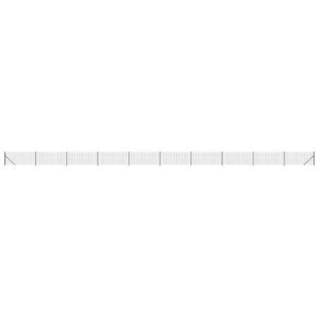 vidaXL Recinzione Metallica con Flangia Antracite 1,1x25 m