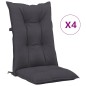 vidaXL Cuscini per Sedie 4 pz Antracite 120x50x7 cm in Tessuto vidaXL Cuscini per Sedie 4 pz Antracite 120x50x7 cm in Tessuto