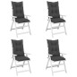 vidaXL Cuscini per Sedie 4 pz Antracite 120x50x7 cm in Tessuto vidaXL Cuscini per Sedie 4 pz Antracite 120x50x7 cm in Tessuto