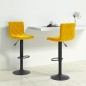 vidaXL Sgabelli da Bar 2 pz Giallo Senape in Velluto vidaXL Sgabelli da Bar 2 pz Giallo Senape in Velluto