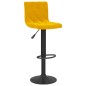 vidaXL Sgabelli da Bar 2 pz Giallo Senape in Velluto vidaXL Sgabelli da Bar 2 pz Giallo Senape in Velluto