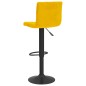 vidaXL Sgabelli da Bar 2 pz Giallo Senape in Velluto vidaXL Sgabelli da Bar 2 pz Giallo Senape in Velluto