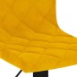 vidaXL Sgabelli da Bar 2 pz Giallo Senape in Velluto vidaXL Sgabelli da Bar 2 pz Giallo Senape in Velluto