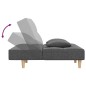 vidaXL Divano Letto a 2 Posti con 2 Cuscini Grigio Chiaro in Tessuto vidaXL Divano Letto a 2 Posti con 2 Cuscini Grigio Chiaro in Tessuto