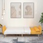 vidaXL Divano Letto a 2 Posti con 2 Cuscini Gialli in Tessuto vidaXL Divano Letto a 2 Posti con 2 Cuscini Gialli in Tessuto