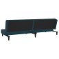 vidaXL Divano Letto a 2 Posti con 2 Cuscini Blu in Velluto vidaXL Divano Letto a 2 Posti con 2 Cuscini Blu in Velluto