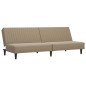 vidaXL Divano Letto a 2 Posti Cappuccino in Similpelle vidaXL Divano Letto a 2 Posti Cappuccino in Similpelle