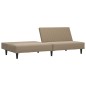 vidaXL Divano Letto a 2 Posti Cappuccino in Similpelle vidaXL Divano Letto a 2 Posti Cappuccino in Similpelle