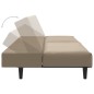 vidaXL Divano Letto a 2 Posti Cappuccino in Similpelle vidaXL Divano Letto a 2 Posti Cappuccino in Similpelle