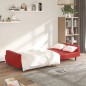 vidaXL Divano Letto a 2 Posti Rosso Vino in Similpelle
