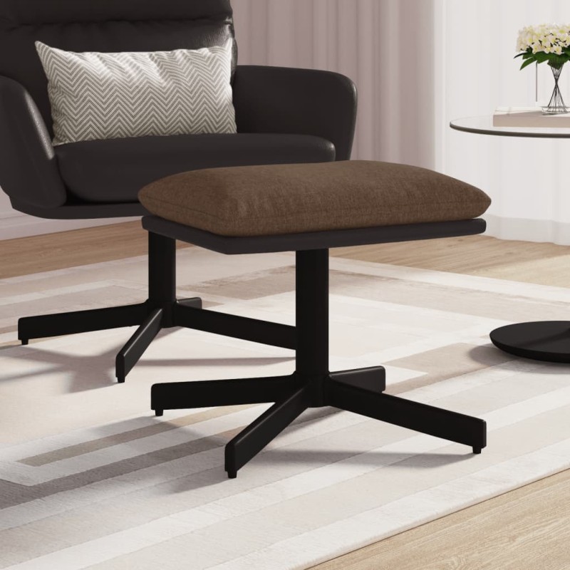 vidaXL Poggiapiedi Marrone 60x60x36 cm in Tessuto e Similpelle vidaXL Poggiapiedi Marrone 60x60x36 cm in Tessuto e Similpelle