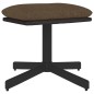 vidaXL Poggiapiedi Marrone 60x60x36 cm in Tessuto e Similpelle vidaXL Poggiapiedi Marrone 60x60x36 cm in Tessuto e Similpelle