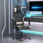 vidaXL Sedia da Gaming Nero e Crema in Tessuto vidaXL Sedia da Gaming Nero e Crema in Tessuto