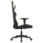 vidaXL Sedia da Gaming Nero e Crema in Tessuto vidaXL Sedia da Gaming Nero e Crema in Tessuto