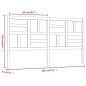 Testiera per Letto Bianca 186x4x104cm in Legno Massello di Pino Testiera per Letto Bianca 186x4x104cm in Legno Massello di Pino