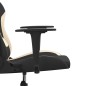 vidaXL Sedia da Gaming Nero e Crema in Tessuto vidaXL Sedia da Gaming Nero e Crema in Tessuto