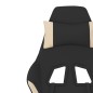 vidaXL Sedia da Gaming Nero e Crema in Tessuto vidaXL Sedia da Gaming Nero e Crema in Tessuto