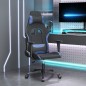 vidaXL Sedia da Gaming Nero e Blu in Tessuto vidaXL Sedia da Gaming Nero e Blu in Tessuto