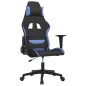 vidaXL Sedia da Gaming Nero e Blu in Tessuto vidaXL Sedia da Gaming Nero e Blu in Tessuto