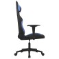vidaXL Sedia da Gaming Nero e Blu in Tessuto vidaXL Sedia da Gaming Nero e Blu in Tessuto