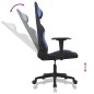 vidaXL Sedia da Gaming Nero e Blu in Tessuto vidaXL Sedia da Gaming Nero e Blu in Tessuto
