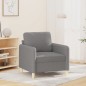 vidaXL Poltrona Grigio Chiaro 60 cm in Tessuto vidaXL Poltrona Grigio Chiaro 60 cm in Tessuto