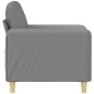 vidaXL Poltrona Grigio Chiaro 60 cm in Tessuto vidaXL Poltrona Grigio Chiaro 60 cm in Tessuto