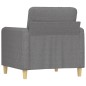 vidaXL Poltrona Grigio Chiaro 60 cm in Tessuto vidaXL Poltrona Grigio Chiaro 60 cm in Tessuto