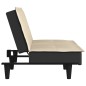 vidaXL Divano Letto Crema in Tessuto vidaXL Divano Letto Crema in Tessuto