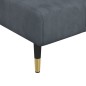 vidaXL Chaise Longue in Velluto Grigio Scuro vidaXL Chaise Longue in Velluto Grigio Scuro