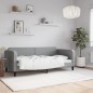 vidaXL Letto da Giorno Grigio Chiaro 90x190 cm in Tessuto vidaXL Letto da Giorno Grigio Chiaro 90x190 cm in Tessuto